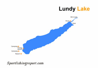 lundy lake ca map vining lee information fish